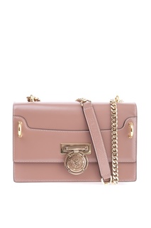 Розовая лакированная сумка Bbox Balmain