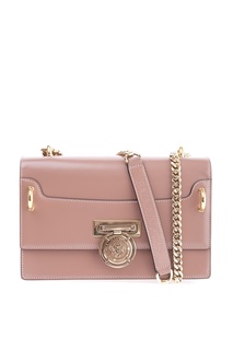 Розовая лакированная сумка Bbox Balmain