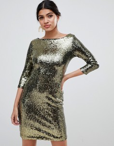 Платье с пайетками Glamorous - Золотой