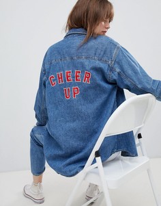 Джинсовая рубашка с надписью на спине Levis - Синий Levis®