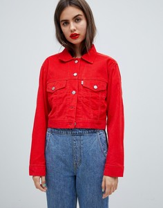Красная укороченная вельветовая куртка Levis - Красный Levis®