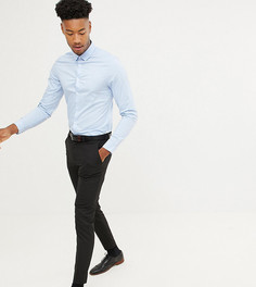 Синяя приталенная строгая рубашка ASOS DESIGN Tall - Синий