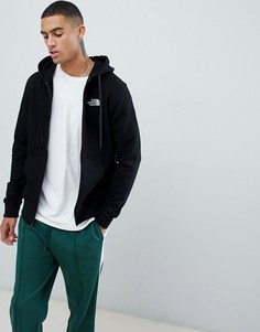 Худи черного цвета на молнии The North Face - Черный