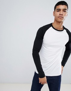 Обтягивающий лонгслив с контрастными рукавами реглан ASOS DESIGN - Мульти