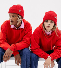 Шапка-бини в рубчик COLLUSION Unisex - Красный