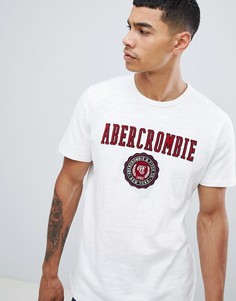 Белая футболка с логотипом-аппликацией Abercrombie & Fitch Tech - Белый
