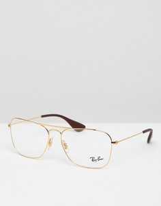 Очки-авиаторы Ray-Ban 0RX3610V - Золотой