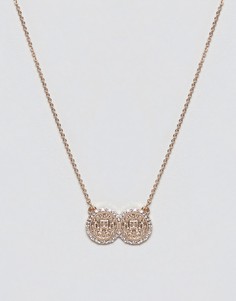 Missguided double coin necklace in gold - Золотой