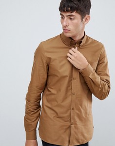 Бежевая оксфордская рубашка на пуговицах Fred Perry - Рыжий