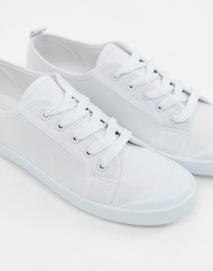 New Look White Plimsoll Trainer - Белый
