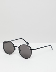 Черные круглые солнцезащитные очки Quay Australia X Elle Ferguson Farrah - Черный