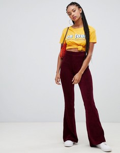 bershka cord flare - Красный