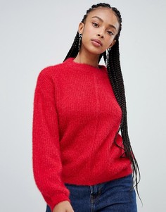Bershka organic central seam jumper - Красный