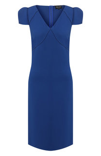 Однотонное платье с V-образным вырезом Giorgio Armani