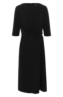 Однотонное платье с драпировкой Giorgio Armani