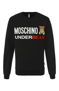 Хлопковый свитшот с принтом Moschino