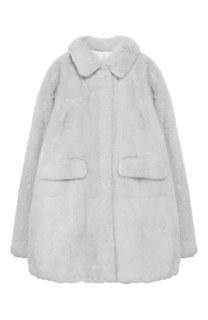 Однотонная шуба Yves Salomon Enfant