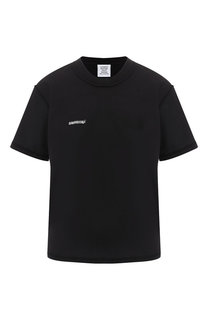 Хлопковая футболка с круглым вырезом Vetements