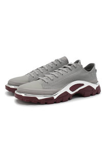 Текстильные кроссовки Detroit Runner на шнуровке adidas by Raf Simons