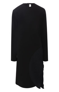 Платье с круглым вырезом и декоративной отделкой Victoria Beckham