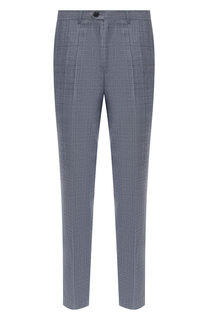 Шерстяные брюки прямого кроя HUGO