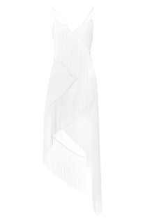 Шерстяное платье с бахромой на бретельках Givenchy