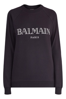 Черный свитшот с логотипом Balmain