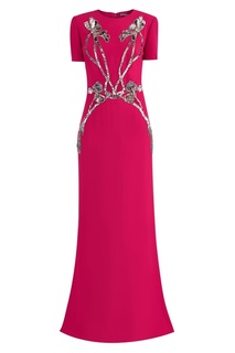 Розовое платье с пайетками Alexander Mc Queen