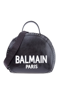 Черная сумка с логотипом Drum Balmain