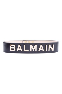 Широкий пояс с золотистой отделкой Balmain