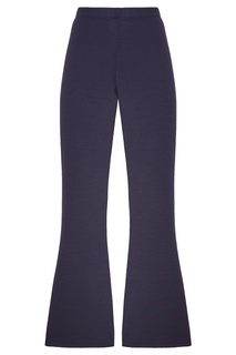 Темно-синие брюки с эластичным поясом St. John