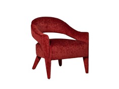 Кресло бархатное темно-красное Garda Decor