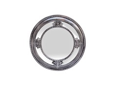 Зеркало круглое в серебристой раме Garda Decor
