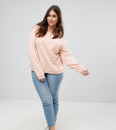 Розовый свитшот ASOS DESIGN Curve ultimate - Розовый