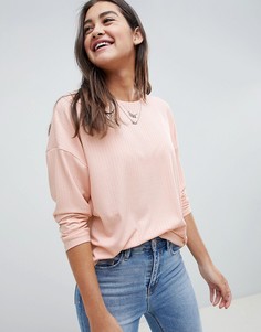 Розовый лонгслив ASOS DESIGN - Розовый