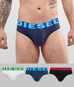 Набор трусов с контрастным поясом и логотипом (3 шт.) Diesel - Мульти