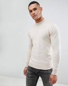 Джемпер с высокой горловиной Brave Soul - Светло-бежевый