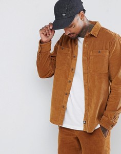 Коричневая вельветовая рубашка с длинными рукавами Dickies - Коричневый
