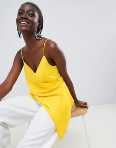 Топ на бретельках со вставками ASOS WHITE - Желтый