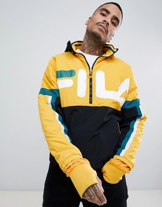 Желтая спортивная куртка с большим логотипом Fila Black Line Riker - Желтый