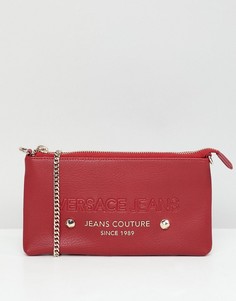 Клатч через плечо с логотипом Versace Jeans - Красный