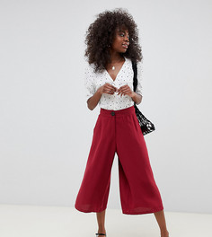 Vero Moda Petite high waisted culottes - Красный