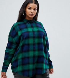 Рубашка бойфренда в клетку ASOS DESIGN Curve - Мульти