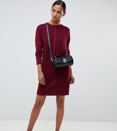 Трикотажное платье мини с прорехами ASOS DESIGN Tall - Красный