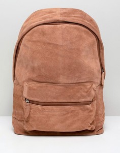 Светло-коричневый замшевый рюкзак ASOS DESIGN - Рыжий
