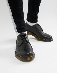 Черные броги Dr Martens Vegan 3989 - Черный