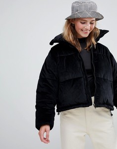 Бархатная дутая куртка Brave Soul ramblin - Черный