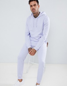 Спортивный костюм из джоггеров скинни и oversize-худи ASOS DESIGN - Фиолетовый