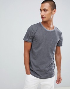 Серая футболка с узором в ломаную клетку Tom Tailor - Серый