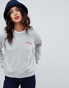 Свитшот с вышивкой Tommy Hilfiger Tommy x Love - Серый